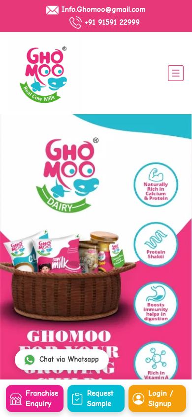 Ghomoo mobile view