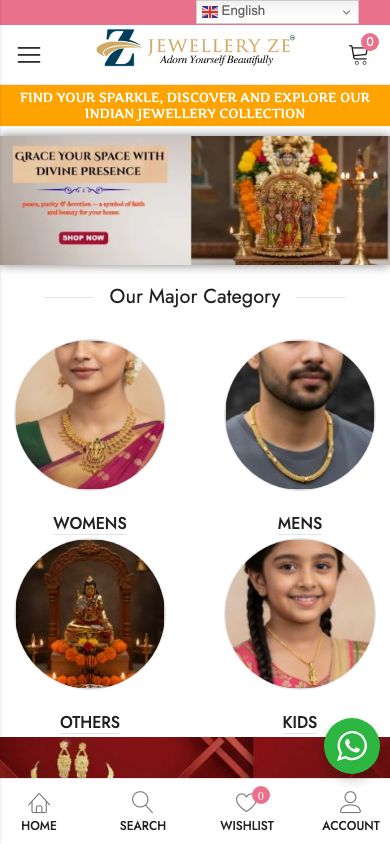 JewelleryZe mobile view