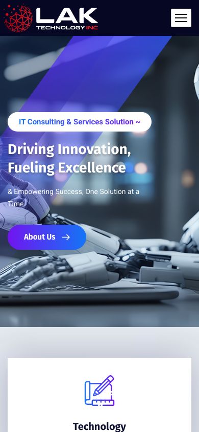 LAK Technology mobile view