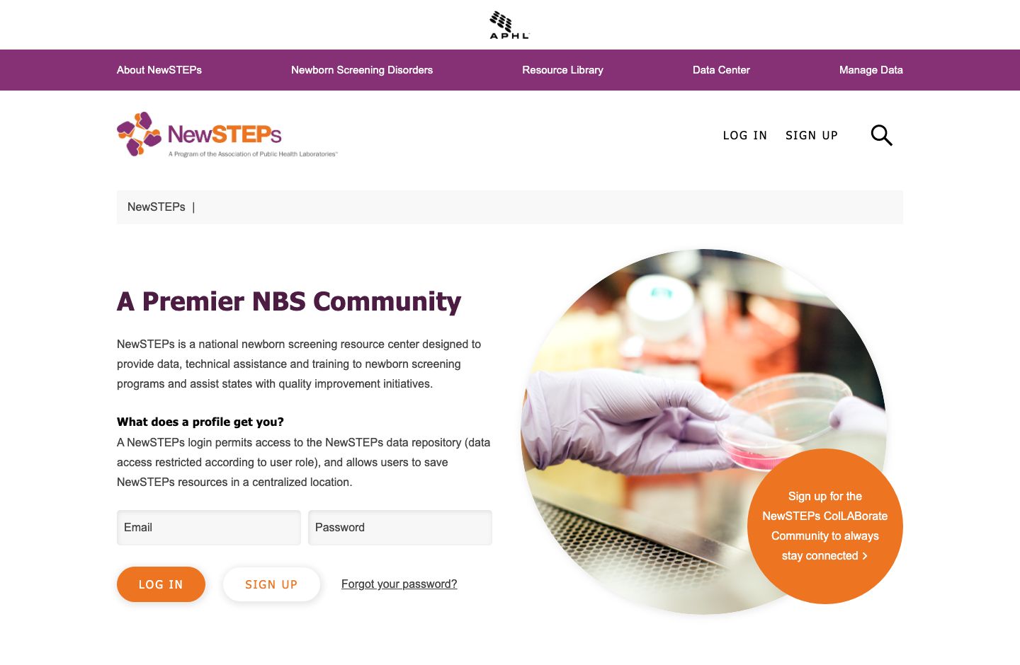 NewSTEPs desktop view