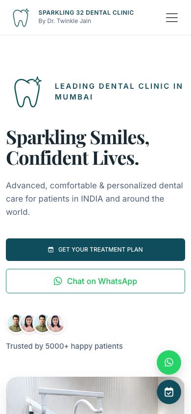 Sparkling 32 Dental mobile view
